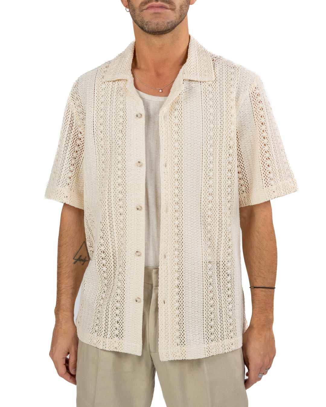 OVER/D - Trench corto Beige