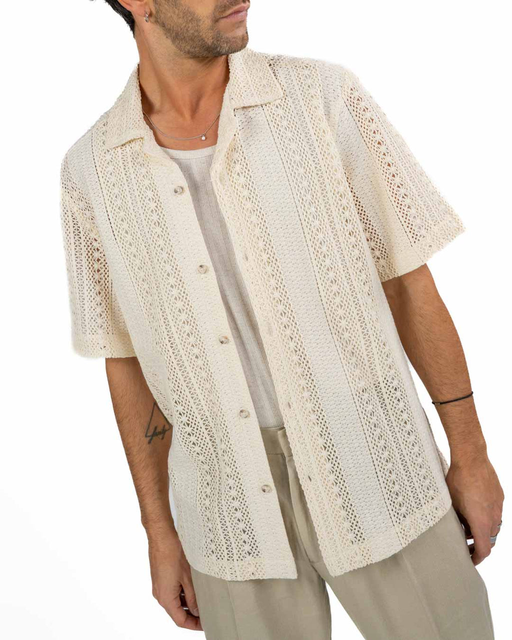 OVER/D - Trench corto Beige