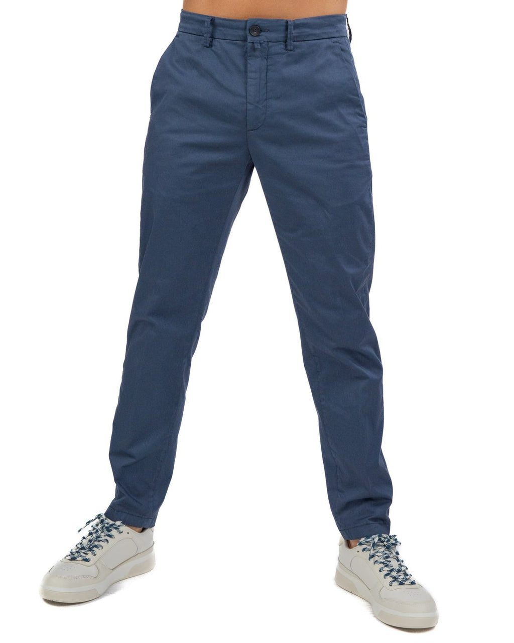 SIVIGLIA - Pantaloni Chino Blu Scuro