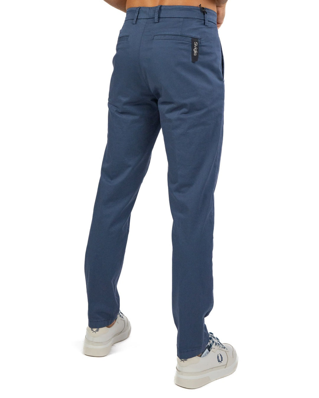SIVIGLIA - Pantaloni Chino Blu Scuro