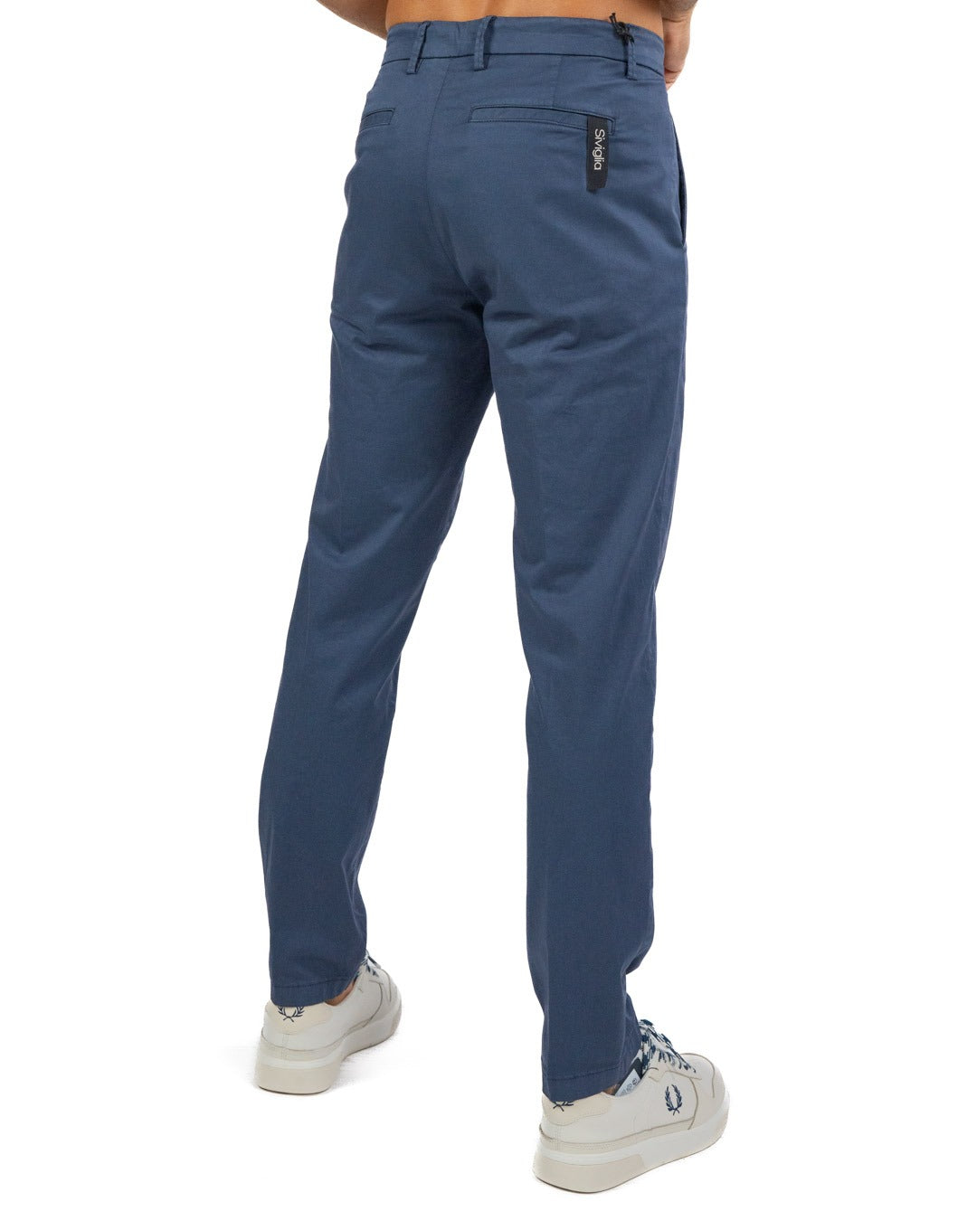 SIVIGLIA - Pantaloni Chino Blu Scuro