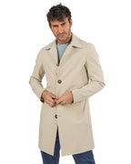 OVER/D - Trench corto Beige