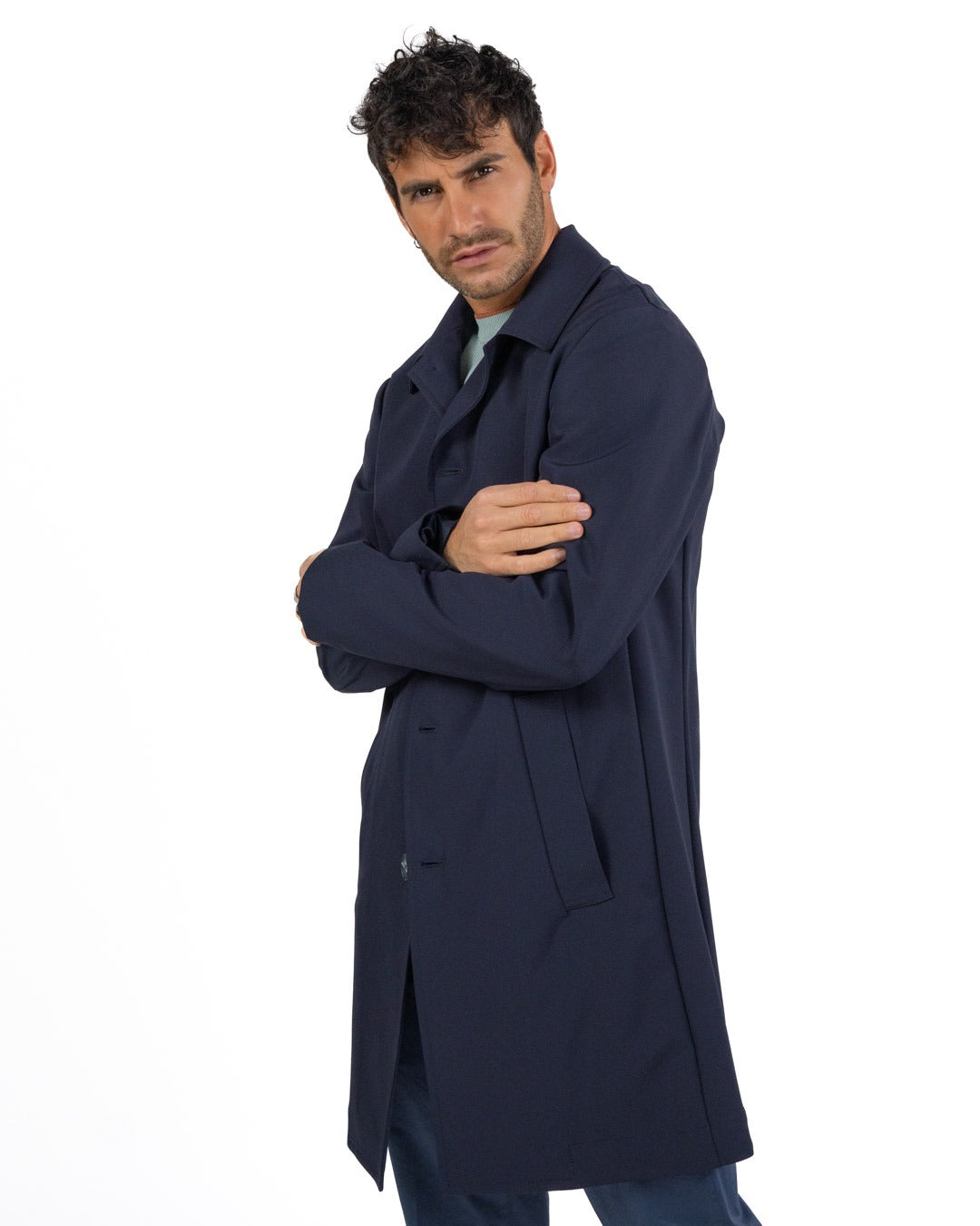 OVER/D - Trench corto Beige