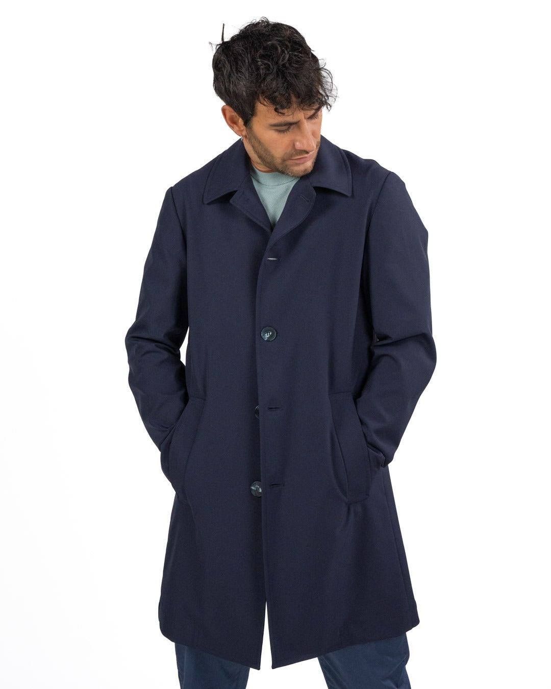 OVER/D - Trench corto Beige