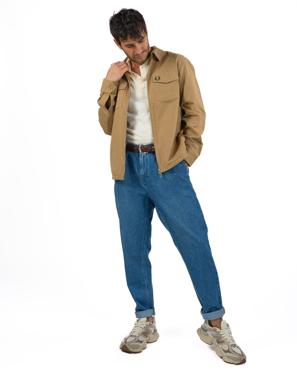 OVER/D - Trench corto Beige