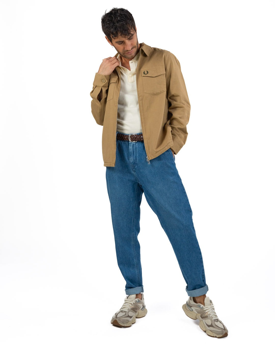 OVER/D - Trench corto Beige