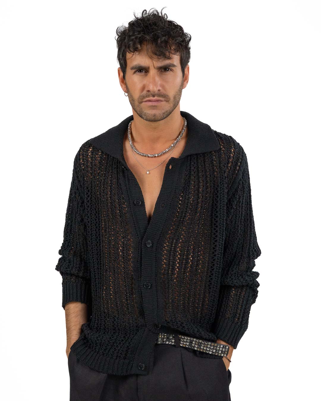 BOTTEGA ARTIGIANA - Camicia Fantasia Rosa e Verde