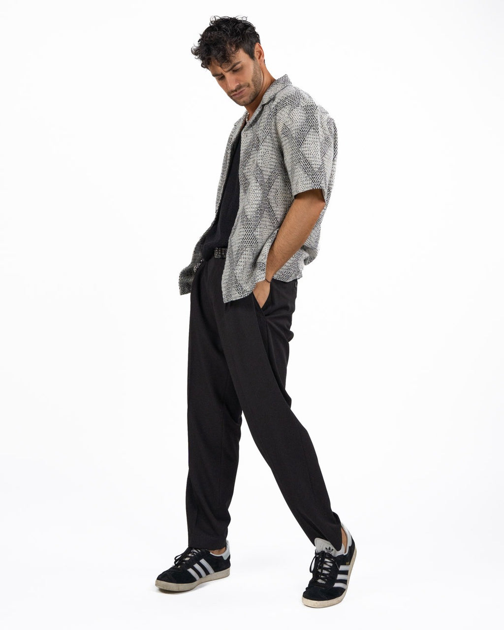 BOTTEGA ARTIGIANA - Camicia Fantasia Rosa e Verde