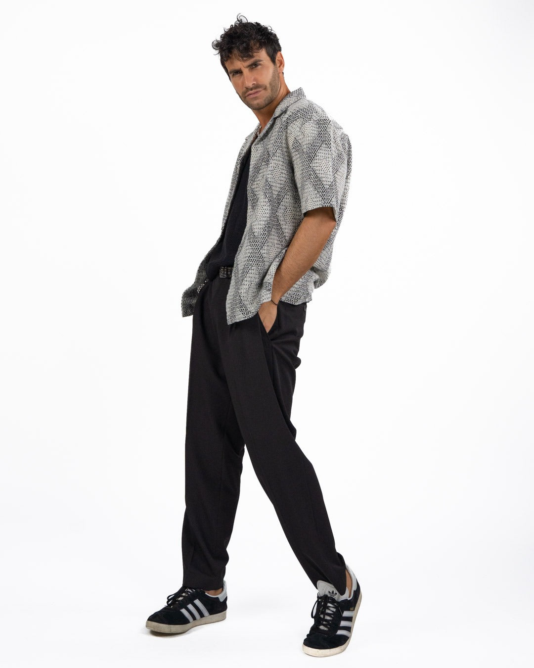 BOTTEGA ARTIGIANA - Camicia Fantasia Rosa e Verde