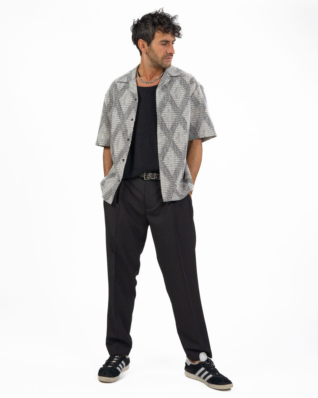 BOTTEGA ARTIGIANA - Camicia Fantasia Rosa e Verde