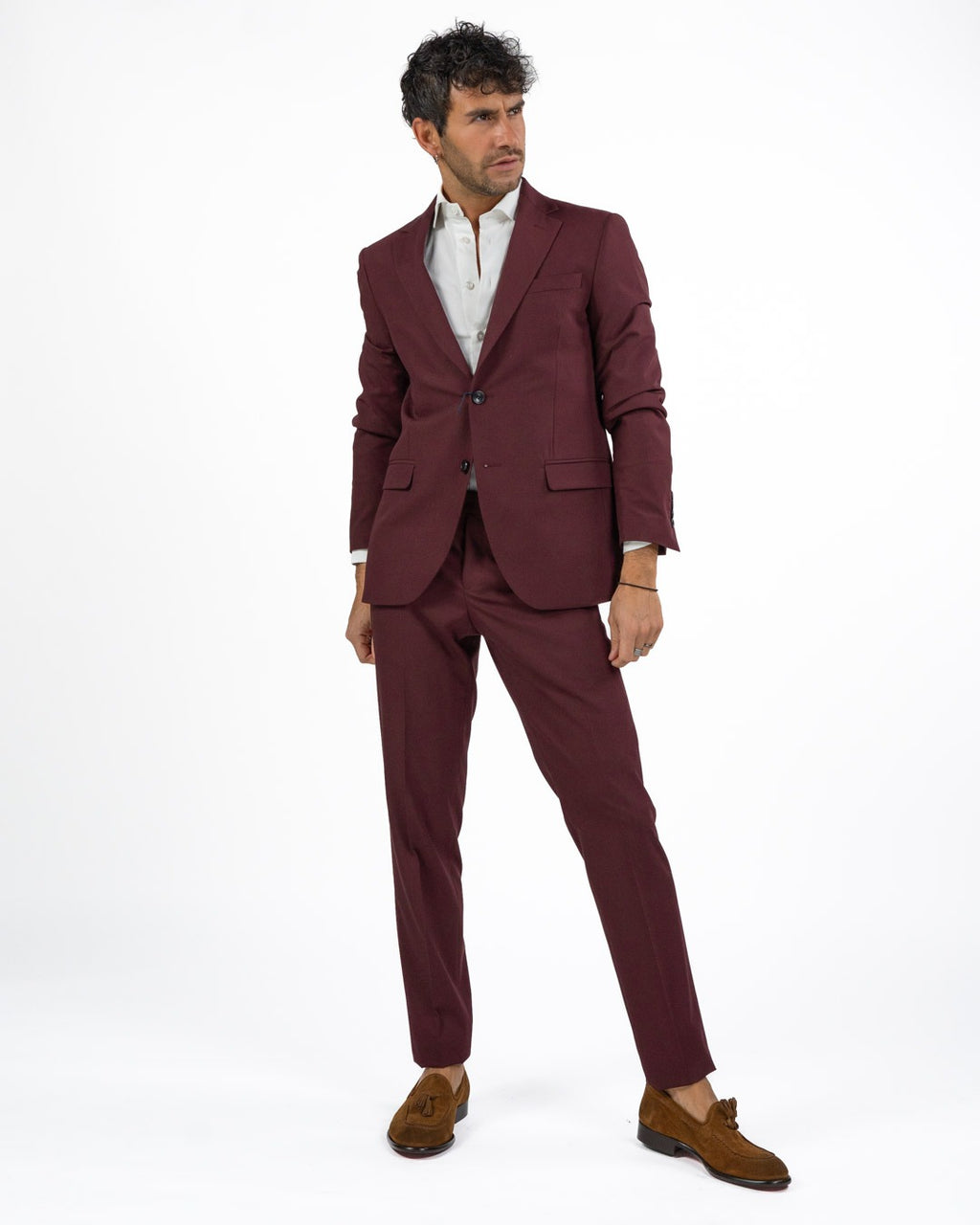 BERTI MODE COLLECTION - Abito da Uomo Bordeaux
