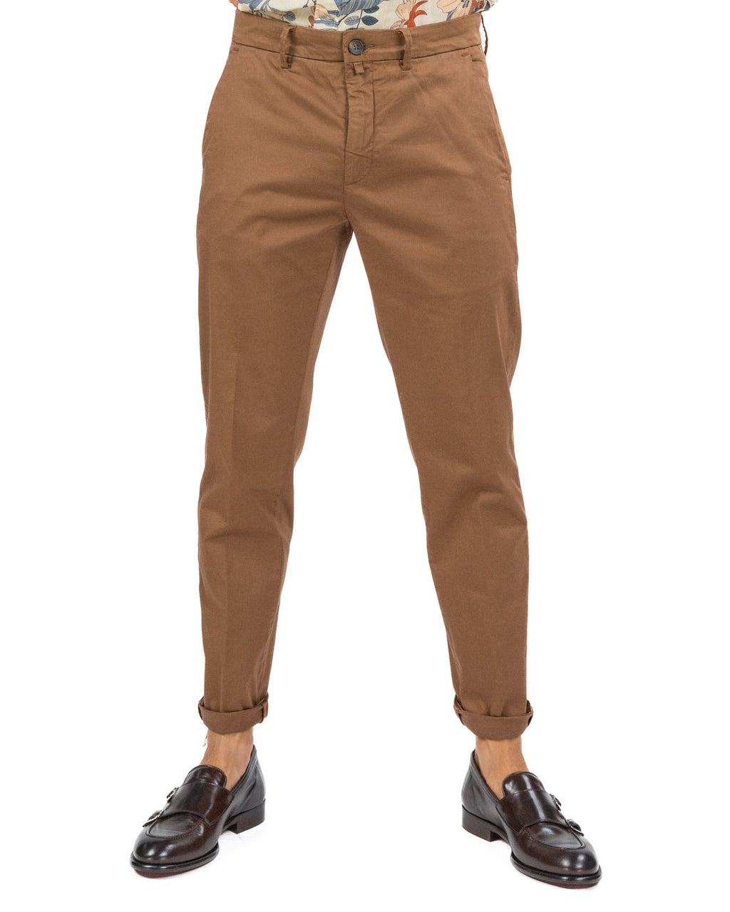 SIVIGLIA - Pantalone Chinos Tabacco