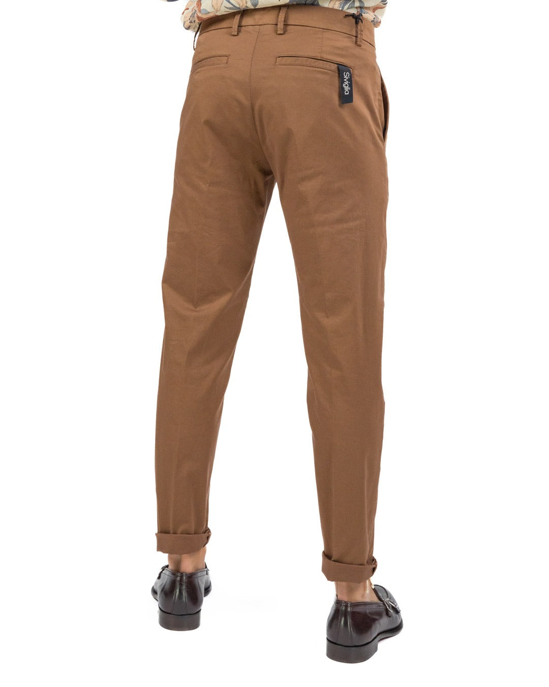 SIVIGLIA - Pantalone Chinos Tabacco