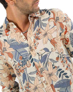 BOTTEGA ARTIGIANA - Camicia Fantasia Rosa e Verde