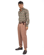 BOTTEGA ARTIGIANA - Camicia Fantasia Rosa e Verde