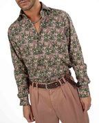 BOTTEGA ARTIGIANA - Camicia Fantasia Rosa e Verde