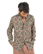 BOTTEGA ARTIGIANA - Camicia Fantasia Rosa e Verde