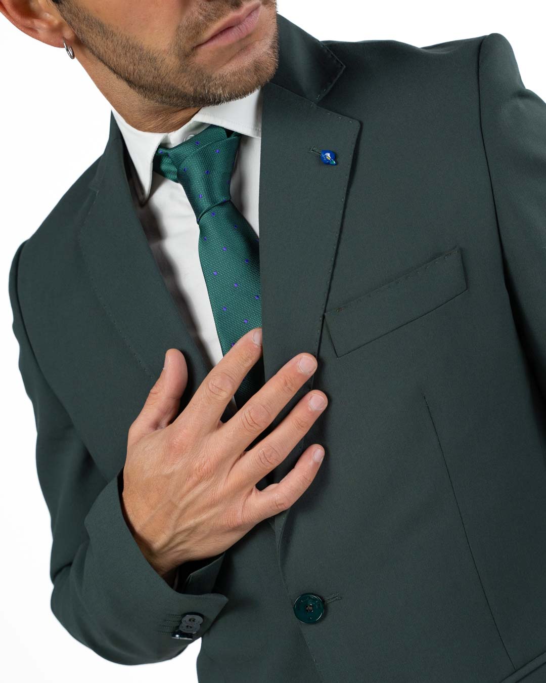 ADRIANO LANGELLA - Abito Stretch Verde