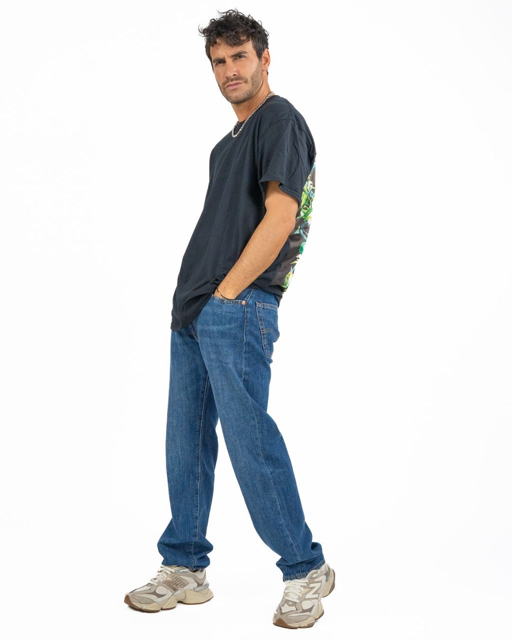 BOTTEGA ARTIGIANA - Camicia Fantasia Rosa e Verde