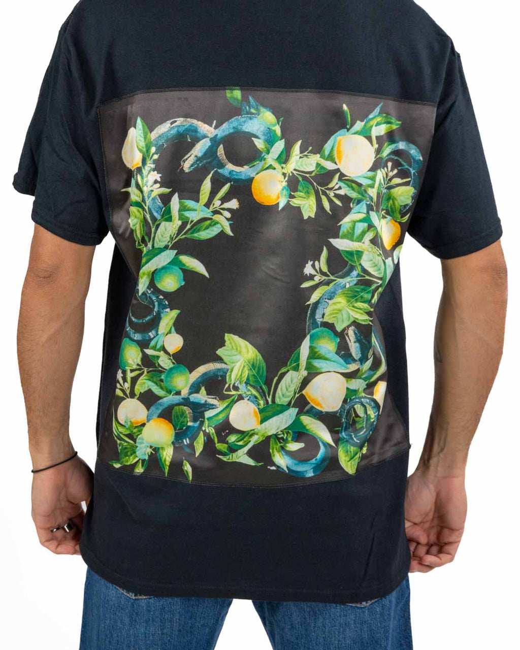 BASTILLE - T-shirt con Stampa in Seta Nera