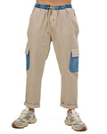 OVER/D - Pantalone Cargo Beige