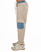 OVER/D - Pantalone Cargo Beige