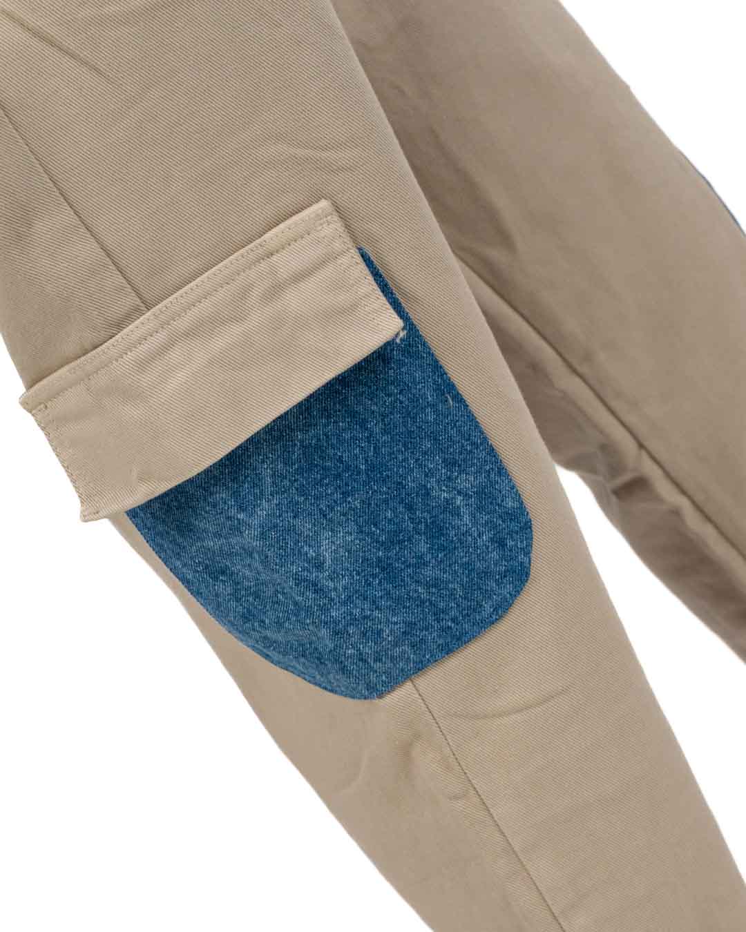 OVER/D - Pantalone Cargo Beige