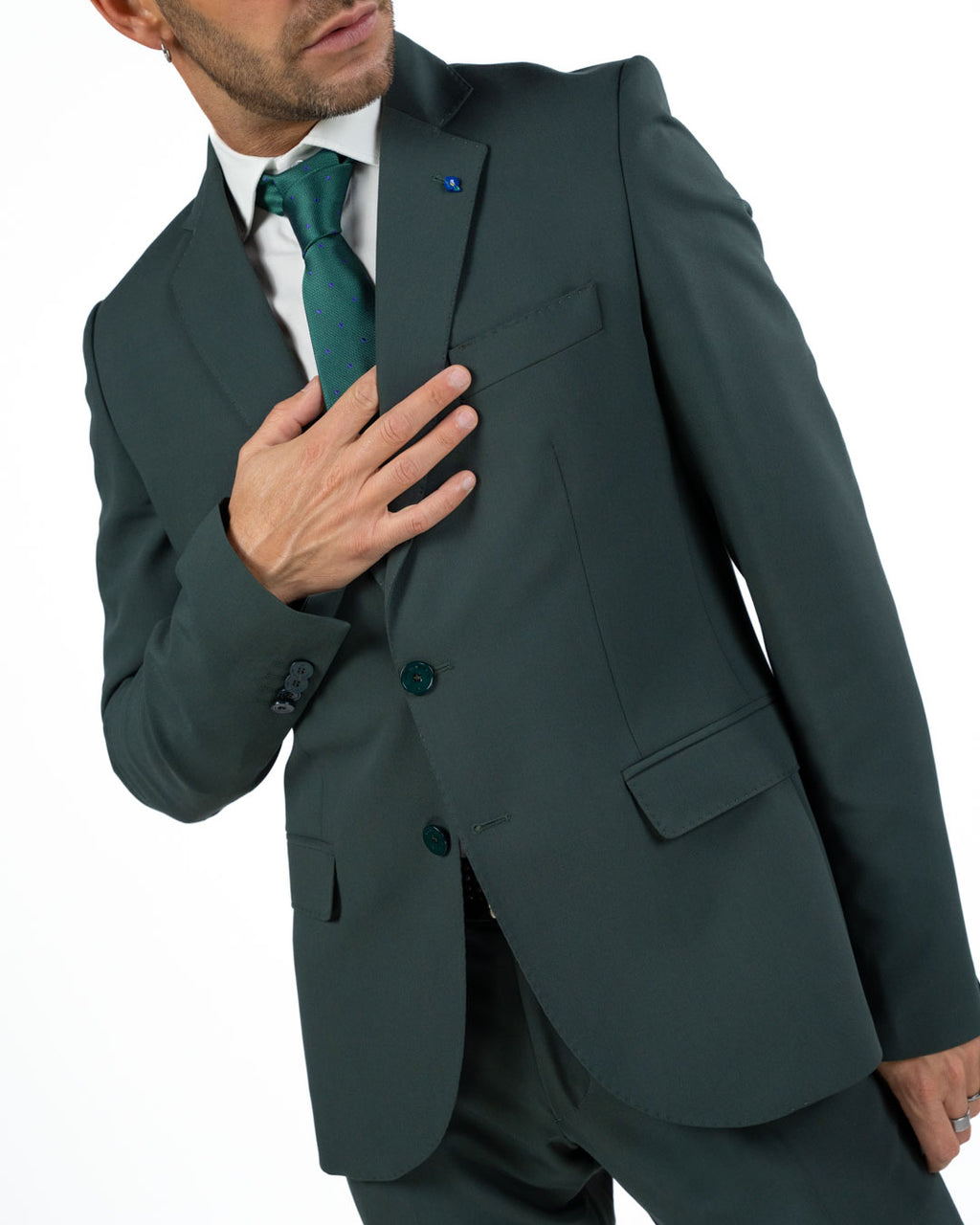 ADRIANO LANGELLA - Abito Stretch Verde