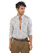 BOTTEGA ARTIGIANA - Camicia Fantasia Rosa e Verde