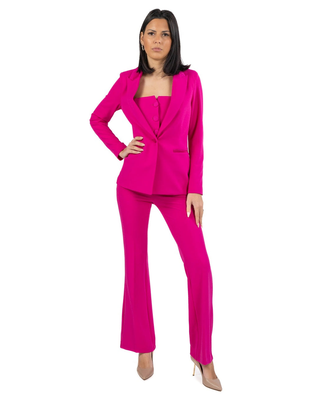 BOTTEGA ARTIGIANA - Camicia Fantasia Rosa e Verde