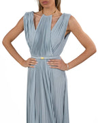 ELISABETTA FRANCHI - Abito Red Carpet in jersey lurex con cintura