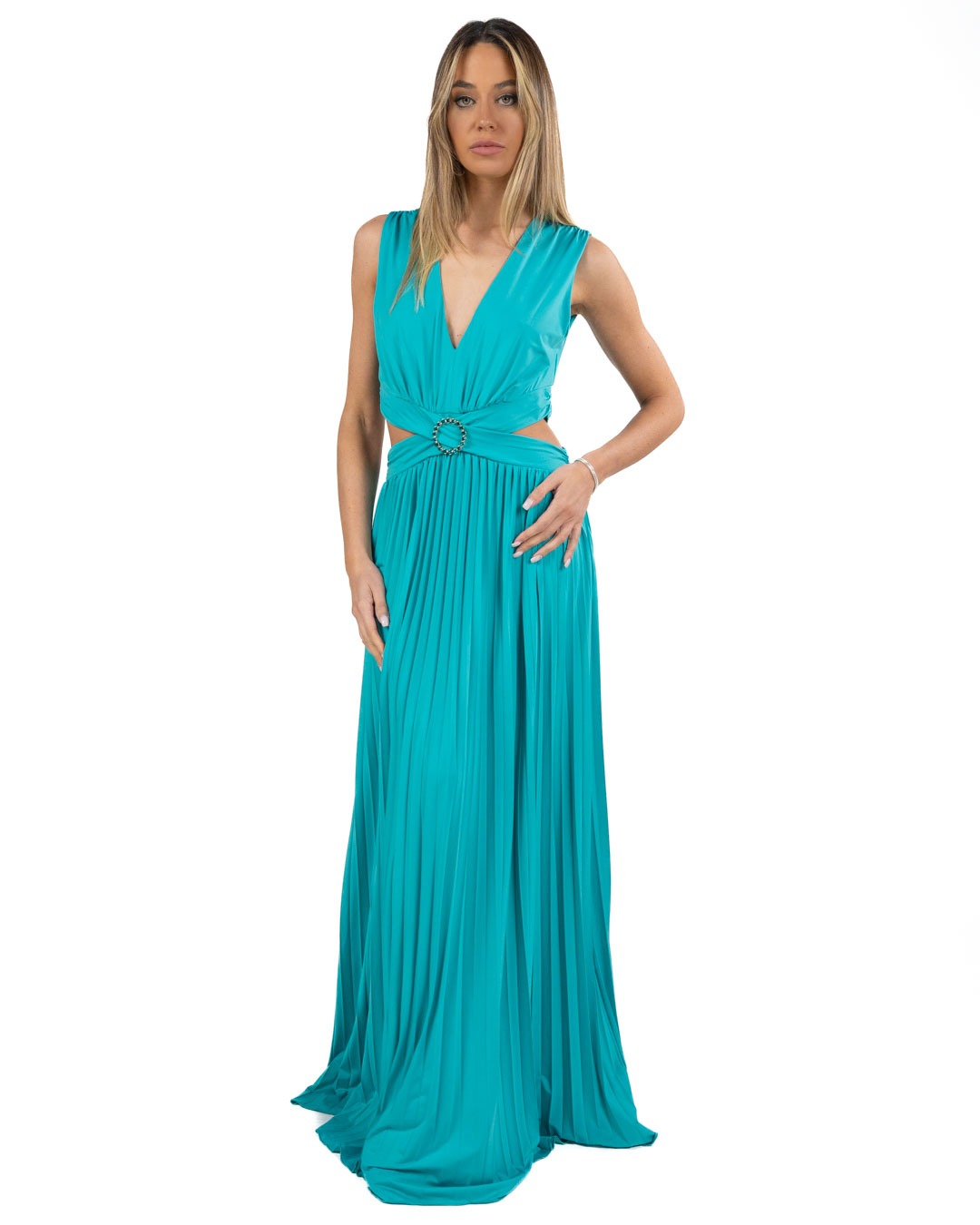 GAUDI - Abito da donna verde plissé