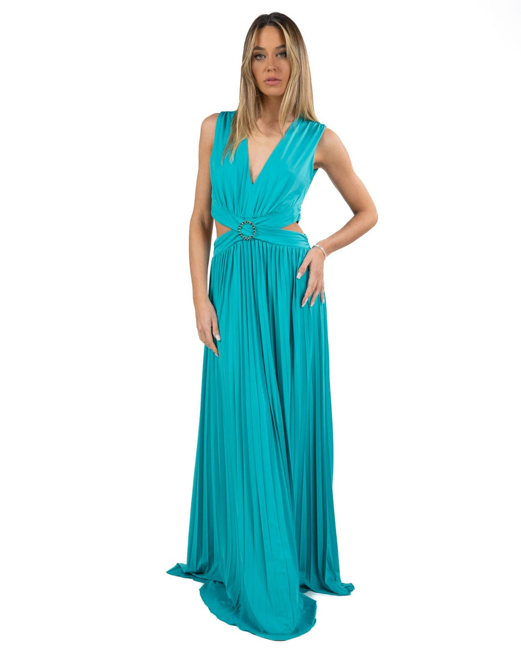 GAUDI - Abito da donna verde plissé