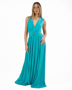 GAUDI - Abito da donna verde plissé