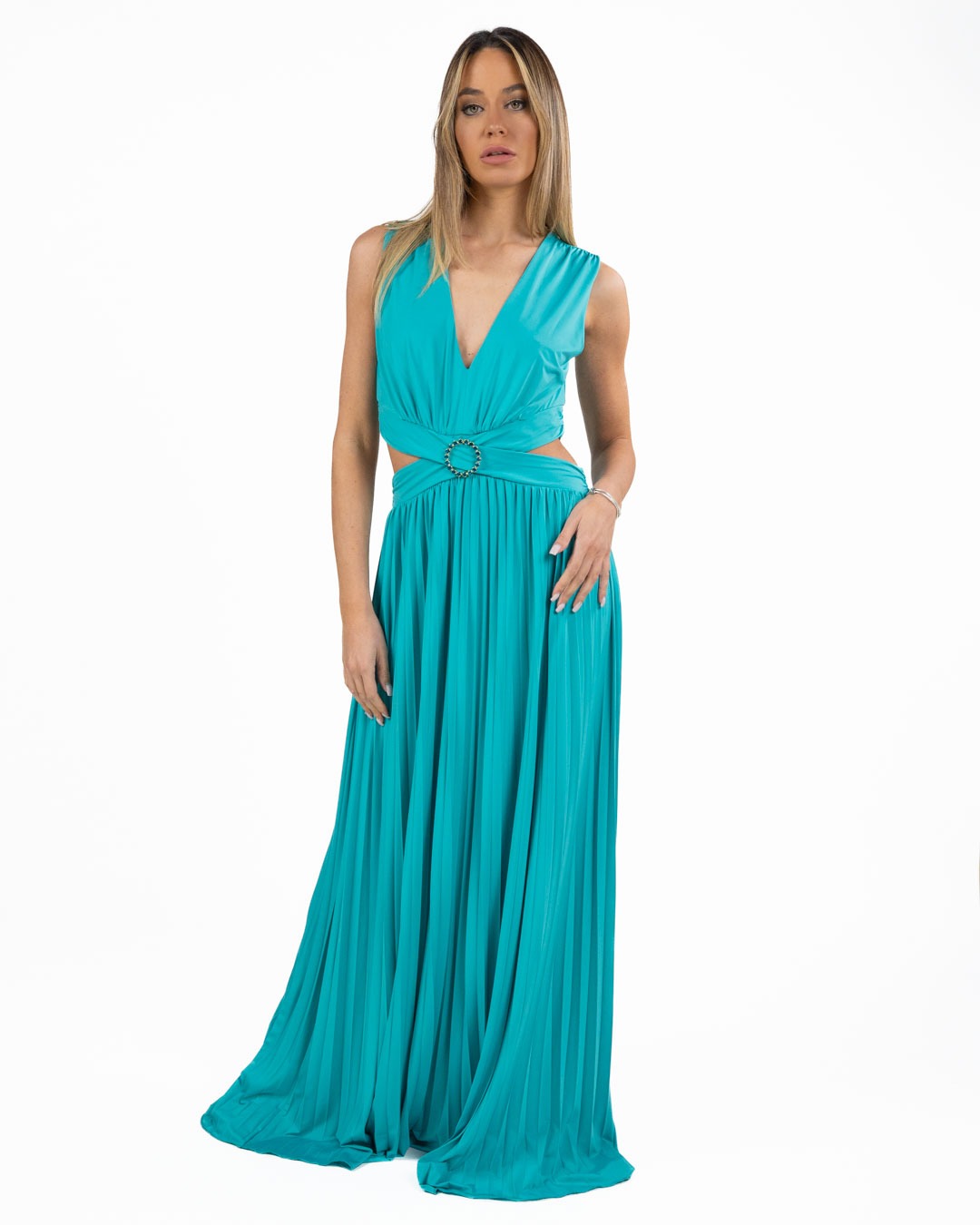 GAUDI - Abito da donna verde plissé