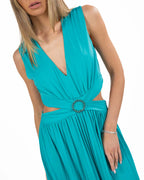 GAUDI - Abito da donna verde plissé