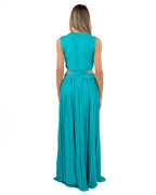 GAUDI - Abito da donna verde plissé