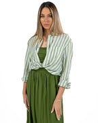 WEEKEND MAX MARA - Camicia in Lino Verde