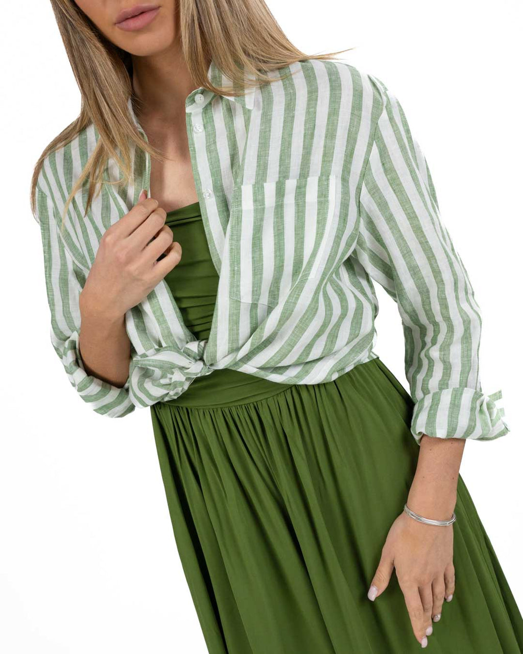 WEEKEND MAX MARA - Camicia in Lino Verde