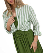 WEEKEND MAX MARA - Camicia in Lino Verde