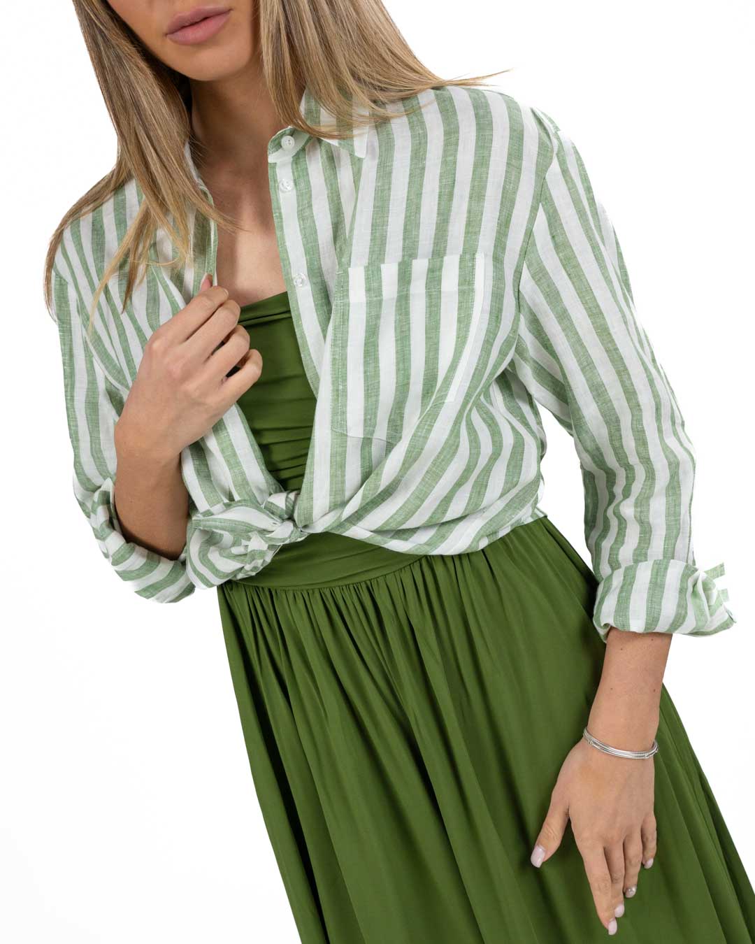 WEEKEND MAX MARA - Camicia in Lino Verde
