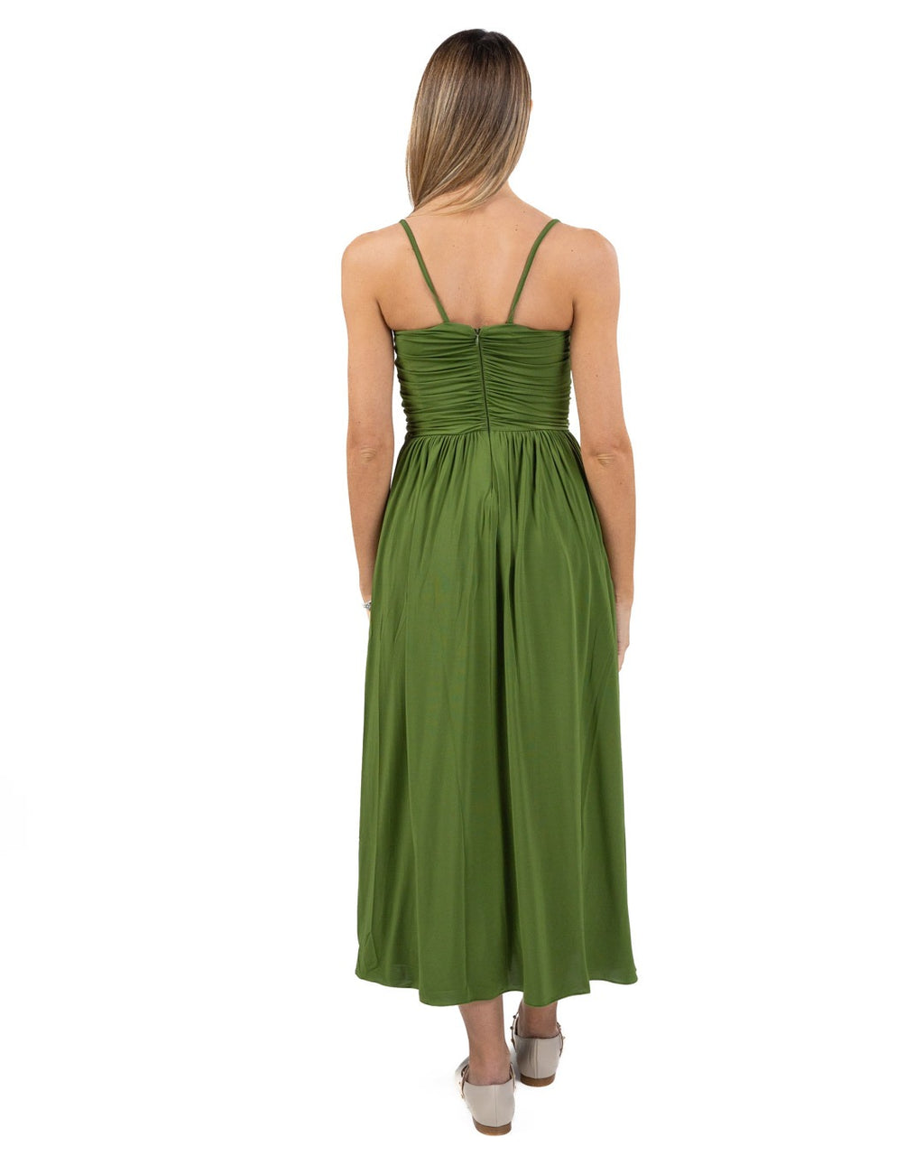 WEEKEND MAX MARA - Abito Smanicato in Jersey Verde