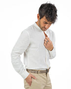 ATPCO - Camicia bianca con collo coreano