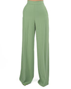 MARELLA - Pantalone Palazzo Crepe Verde