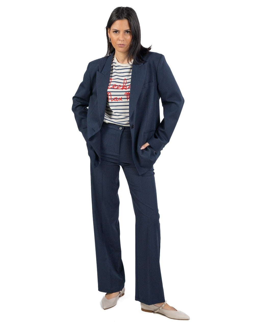 VICOLO - Giacca Monopetto Blu