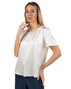 PENNYBLACK - Camicia in Raso di Seta Avorio