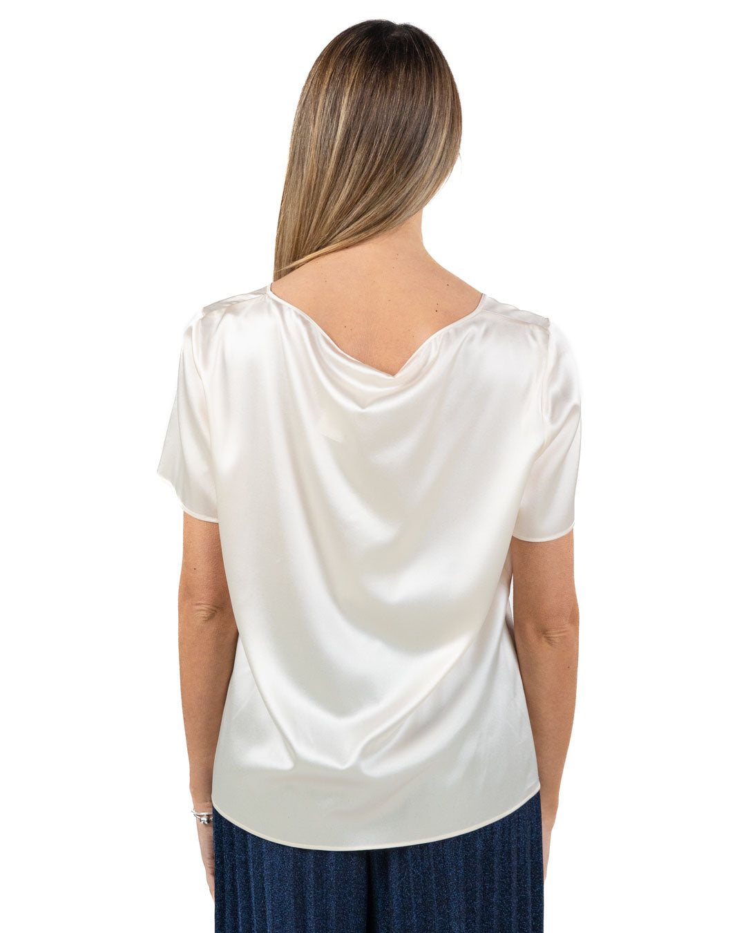 PENNYBLACK - Camicia in Raso di Seta Avorio