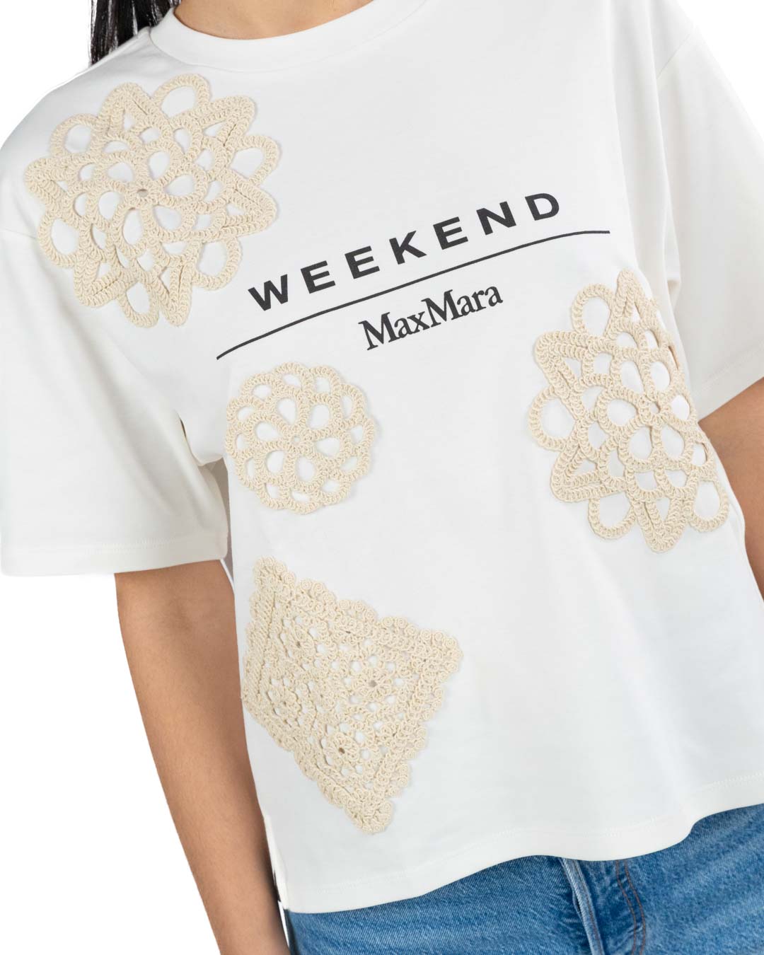 WEEKEND MAX MARA - Maglietta con Ricamo Beige