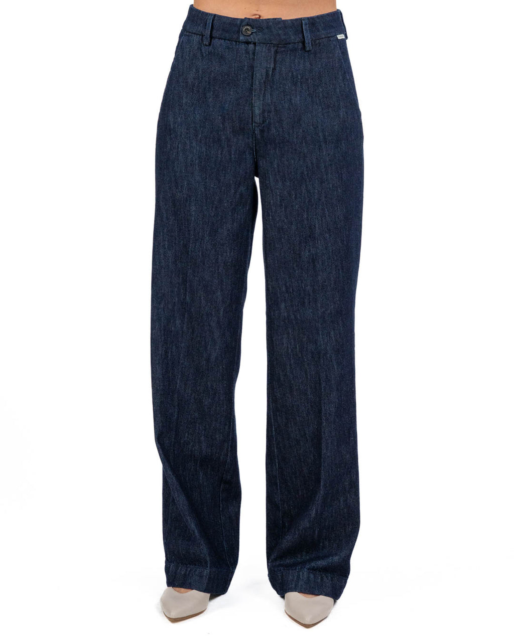 ROY ROGER'S - Pantalone a Palazzo Denim