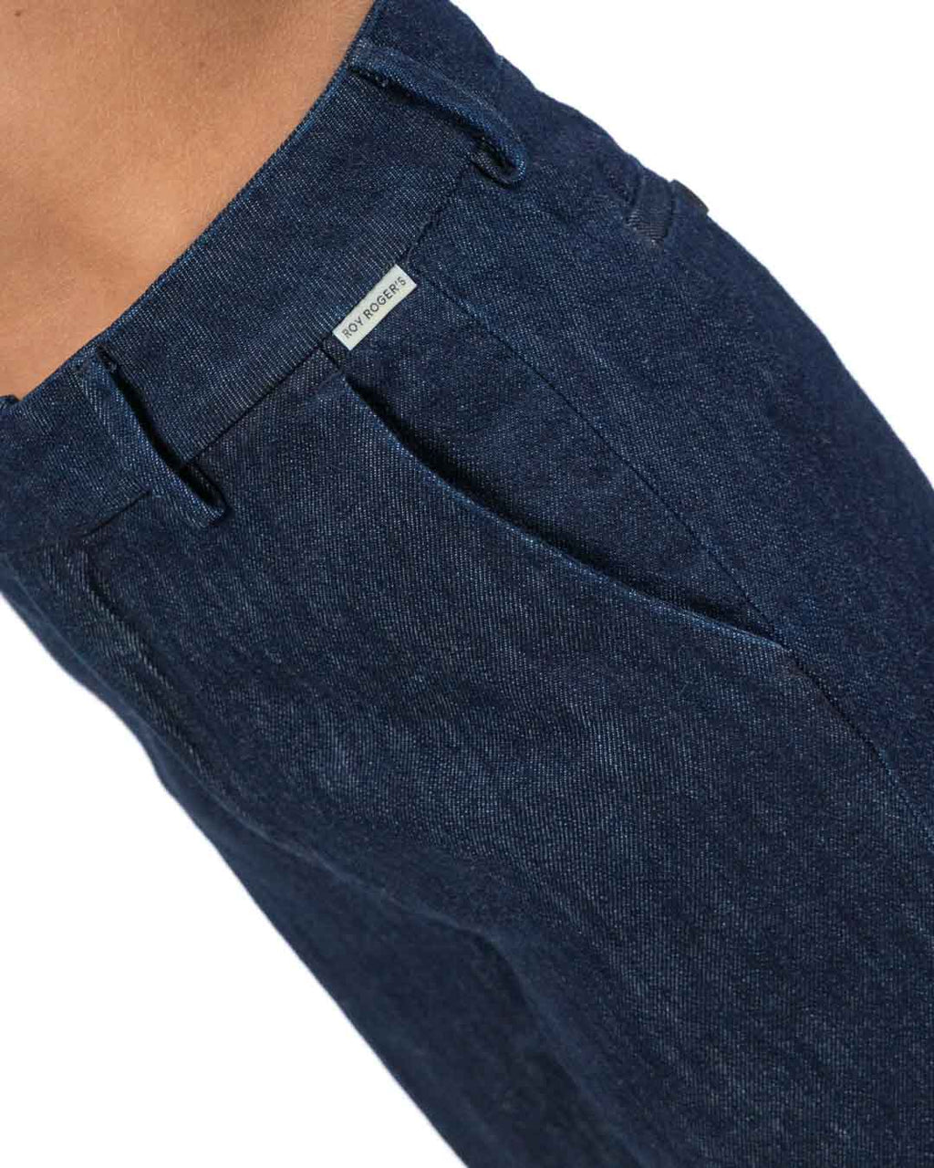 ROY ROGER'S - Pantalone a Palazzo Denim